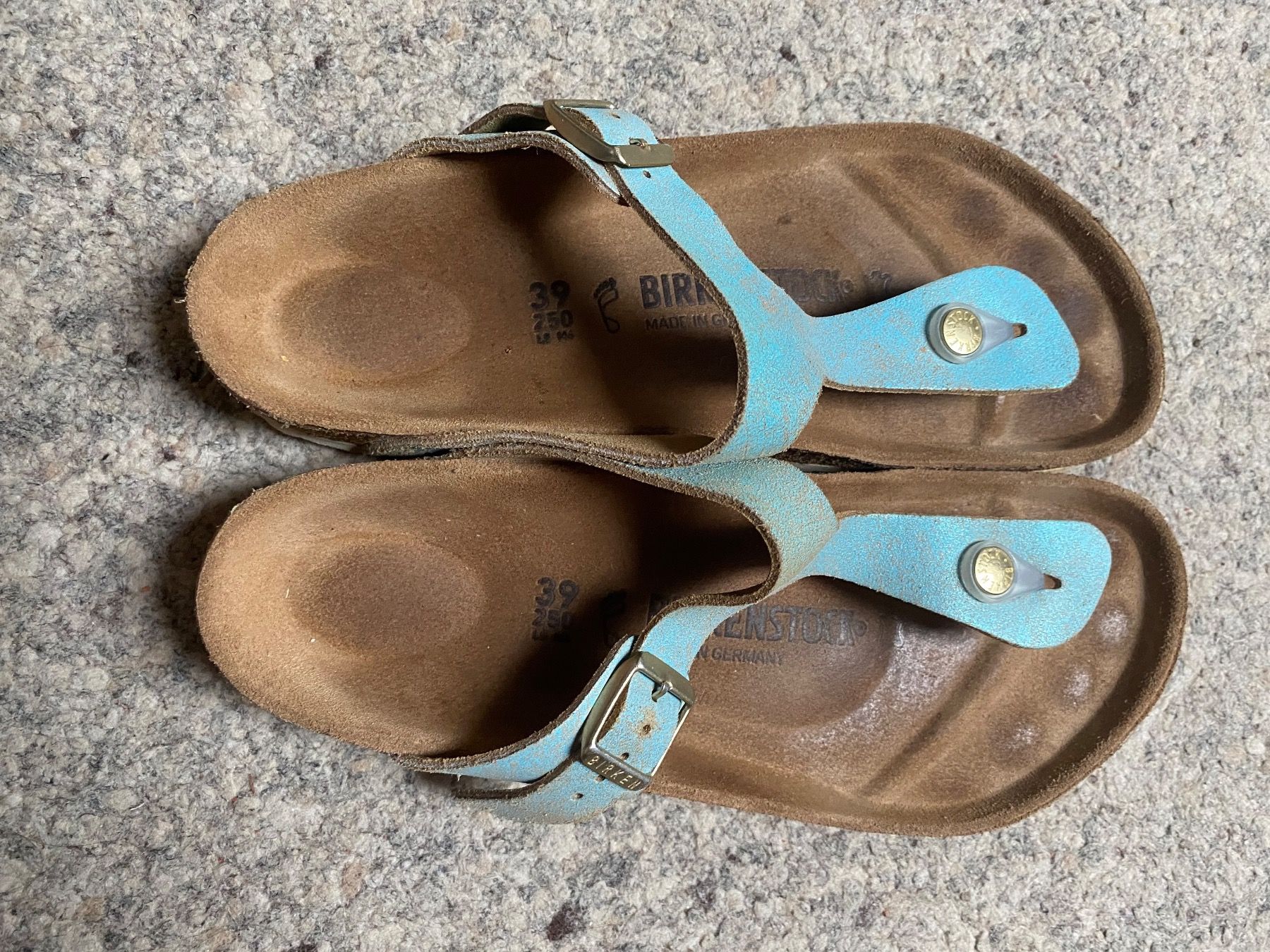 Birkenstock Chaussures femmes: Birkenstock Gizeh Leder Gr. 39 – D'occasion à Wattwil par edel88 1