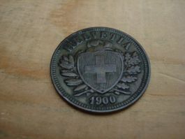 (D1) Départ 1 CHF 2 Rappen 1900