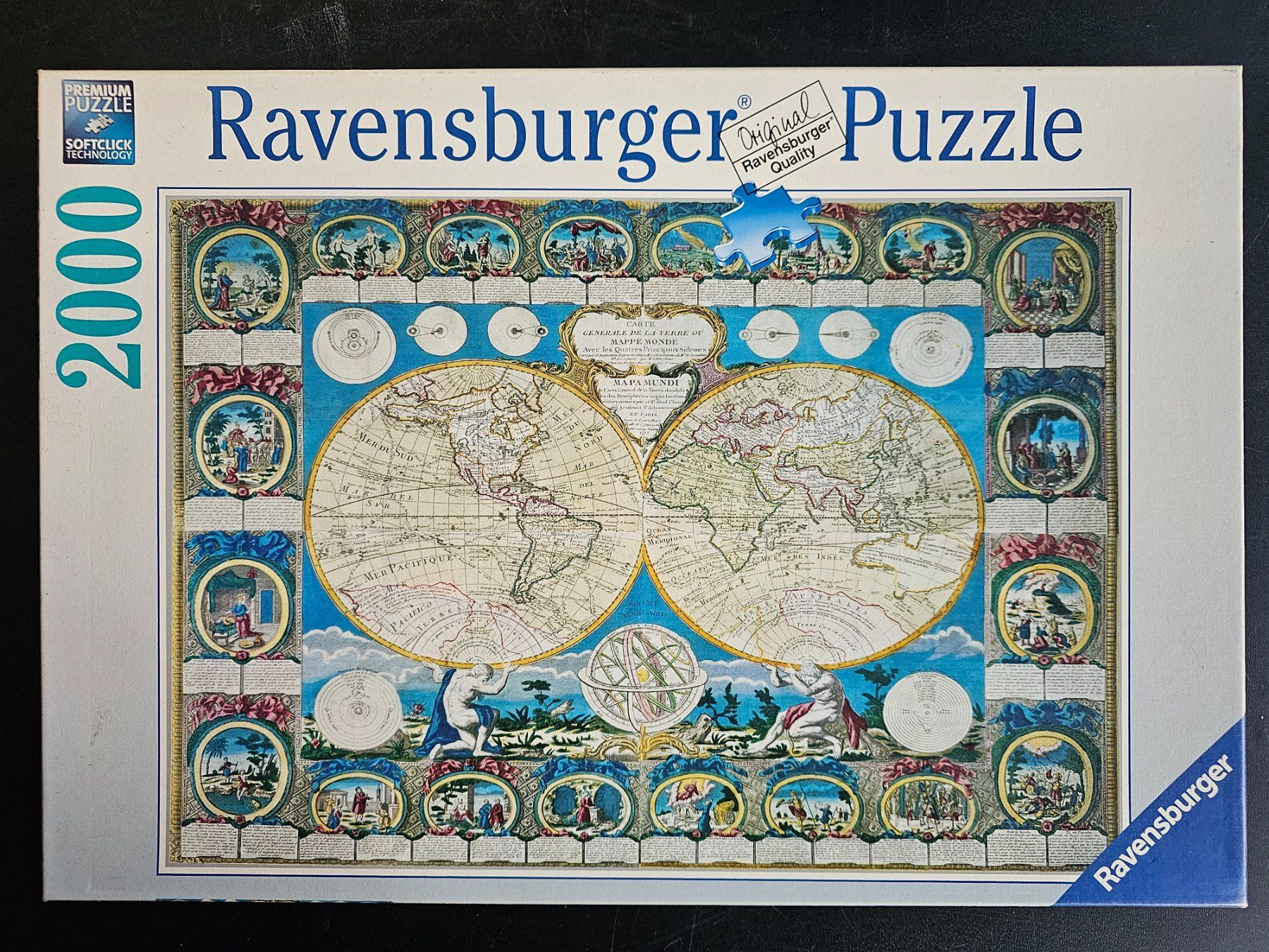 Ravensburger Puzzles: Puzzle Ravensburger 2000 Teile - Historische Karte – Gebraucht aus Altstätten SG von Carrybones