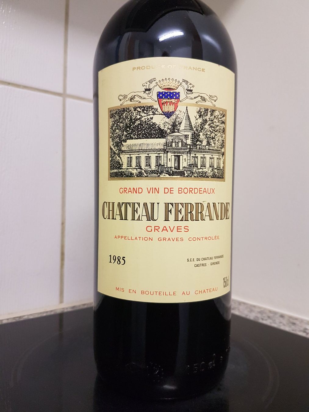 Wein: Chateau Ferrande 1985 Graves 150 cl. – Neu (gemäss Beschreibung) aus Grenchen von poggione 1
