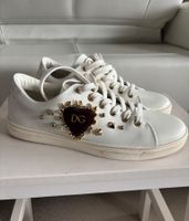 Dolce & Gabbana weisse Leder Sneaker Gr. 38 / Portofino