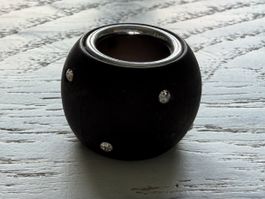 Modeschmuck-Ring mit 8 Steinchen