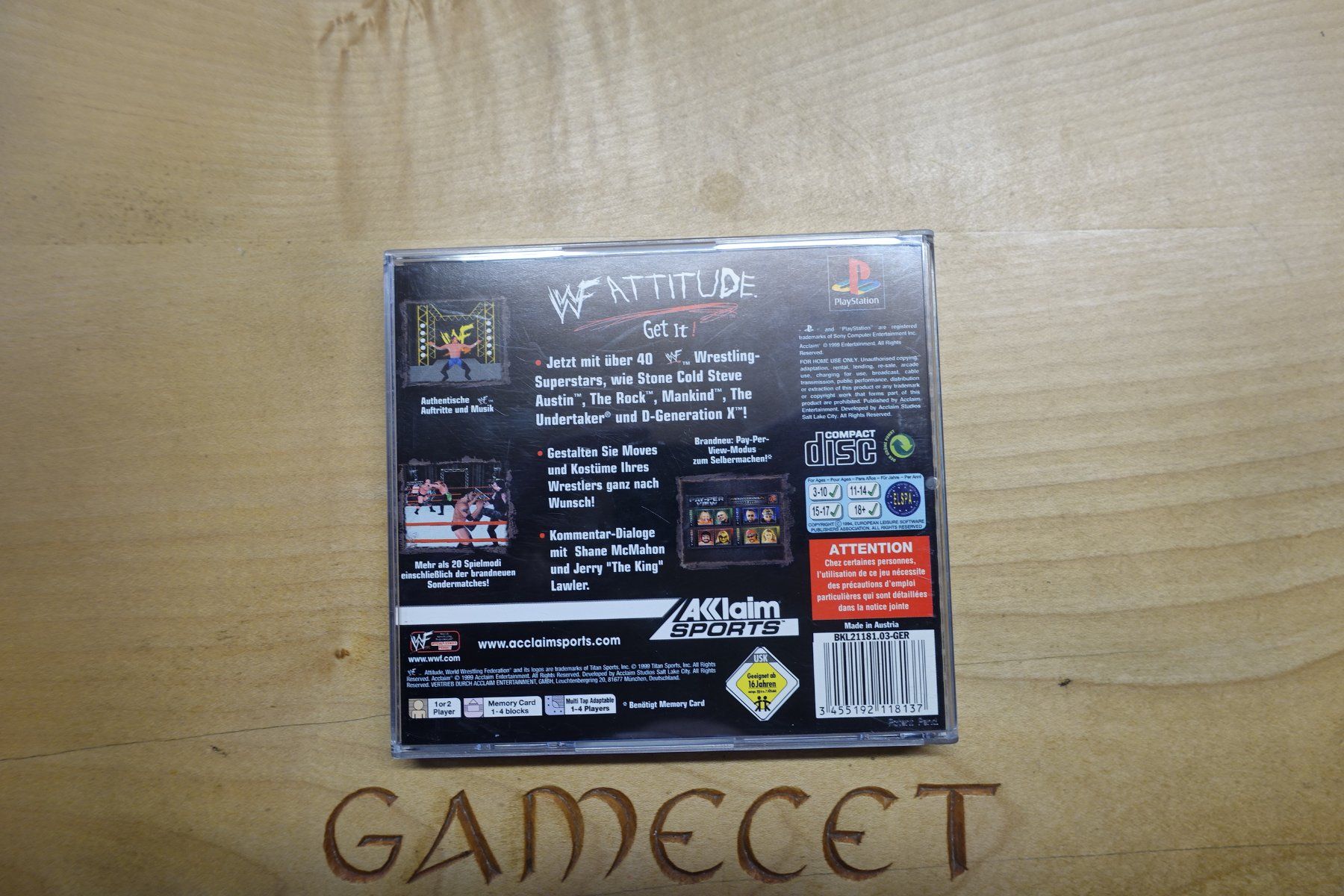 Sony Giochi: WWF Attitude – Usato da Steinach venduto da Gamecet 2