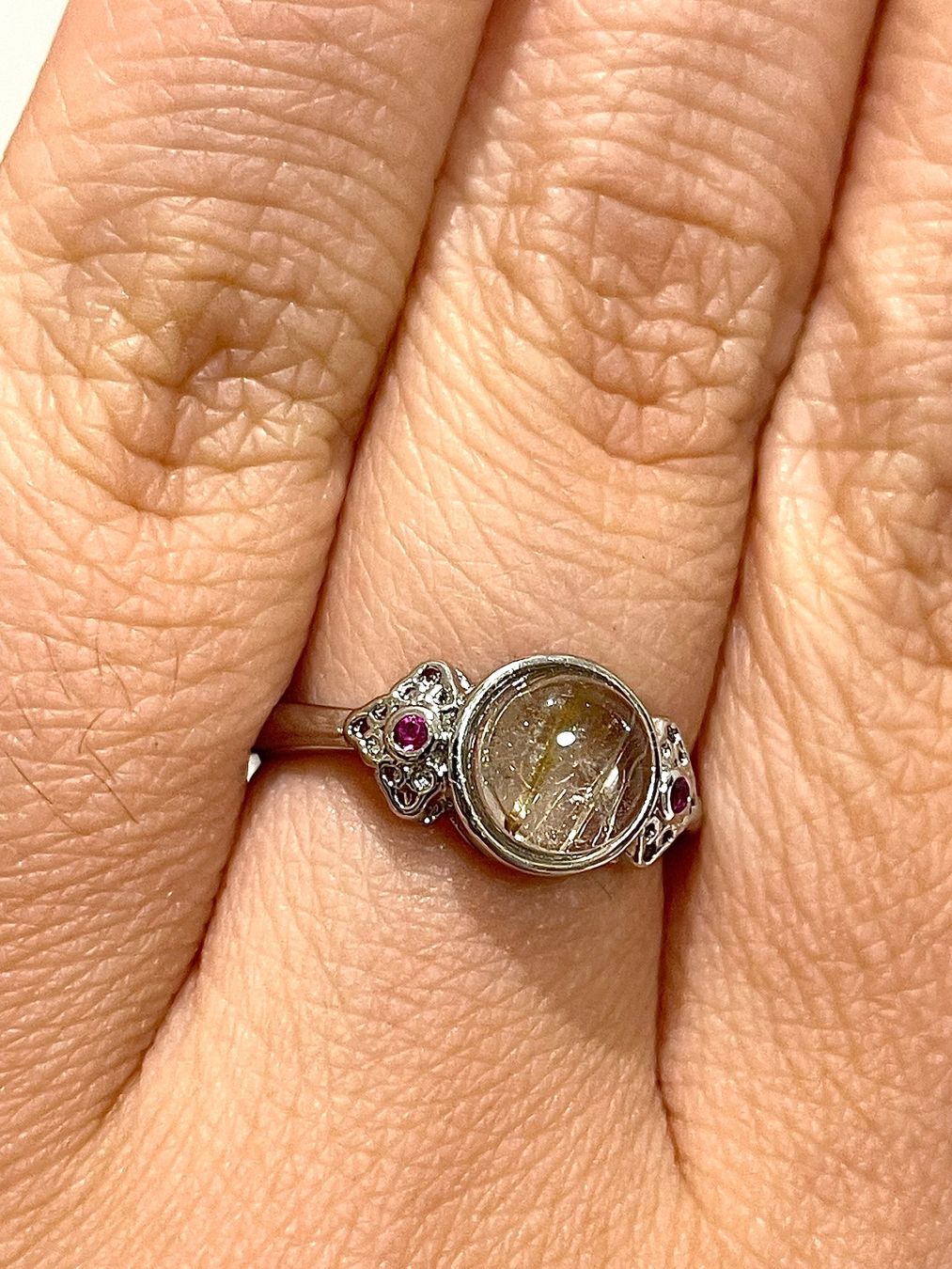 Bagues: Hochtransparenter Goldrutilquarz-Ring. – Neuf avec emballage d'origine à Schiers par sisikristall 2