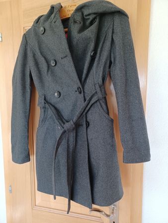 Manteau en laine S.Oliver gris T. 36 neuf