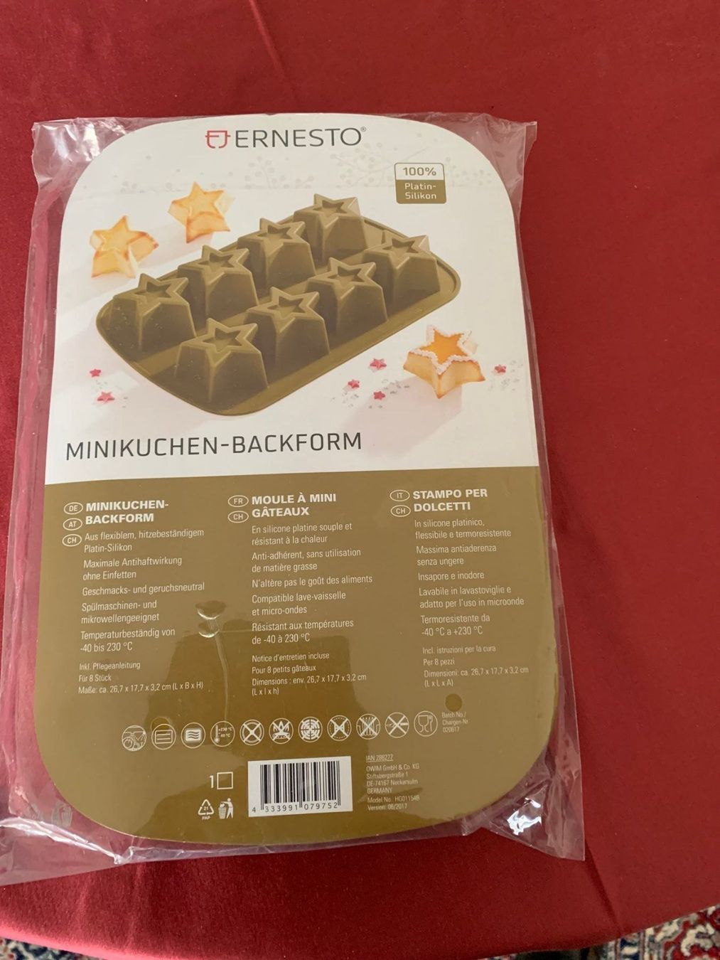 Teglie da forno: Backform Minikuchen  Silikon STERNE – Nuovo e nell'imballaggio originale da St. Gallen venduto da Adwen