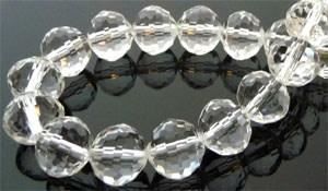 Perle (finte): 2 Glasschliffperlen transparent 12x11mm – Nuovo (secondo la descrizione) da Alpnachstad venduto da perlengaby