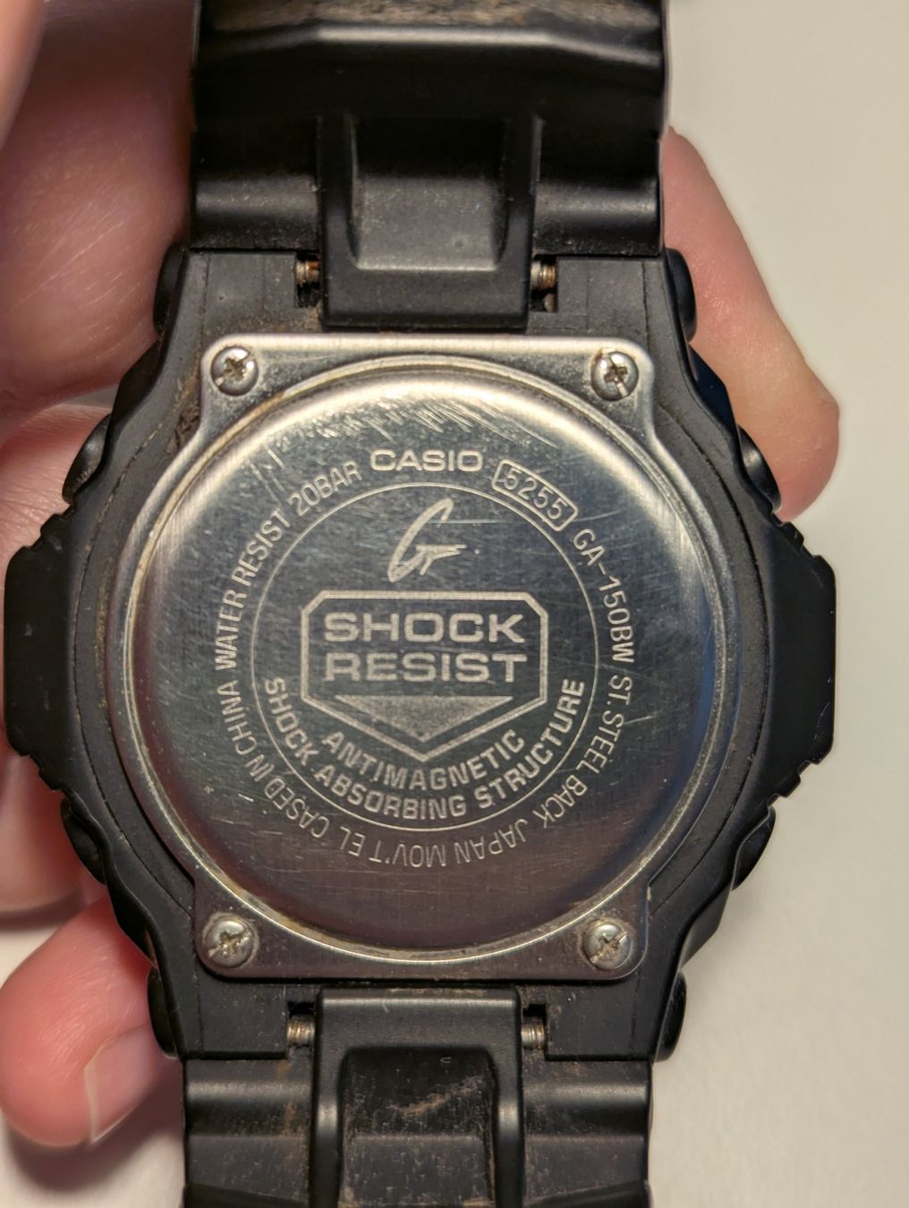 Casio Orologi: Casio G-Shock GA-150BW-1A 5255  "Garish Black" – Usato da Hünenberg See venduto da SpecialEditionGaming 3