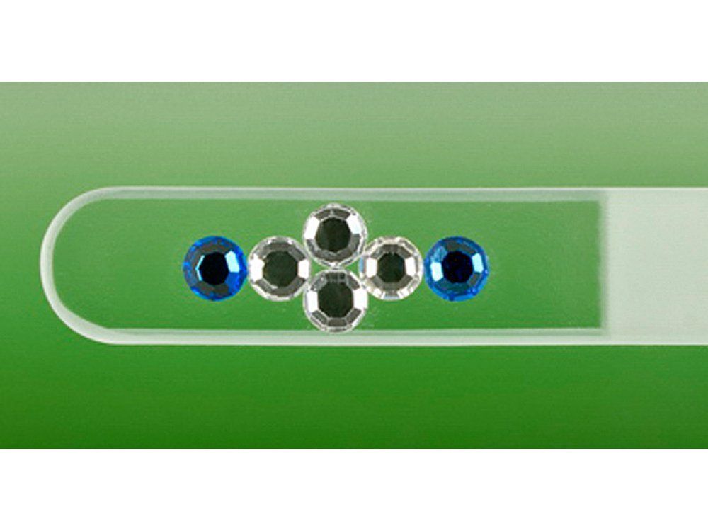 Manicure: Glasnagelfeile mit Preciosa Steine – Nuovo e nell'imballaggio originale da Mosnang venduto da Glascom2