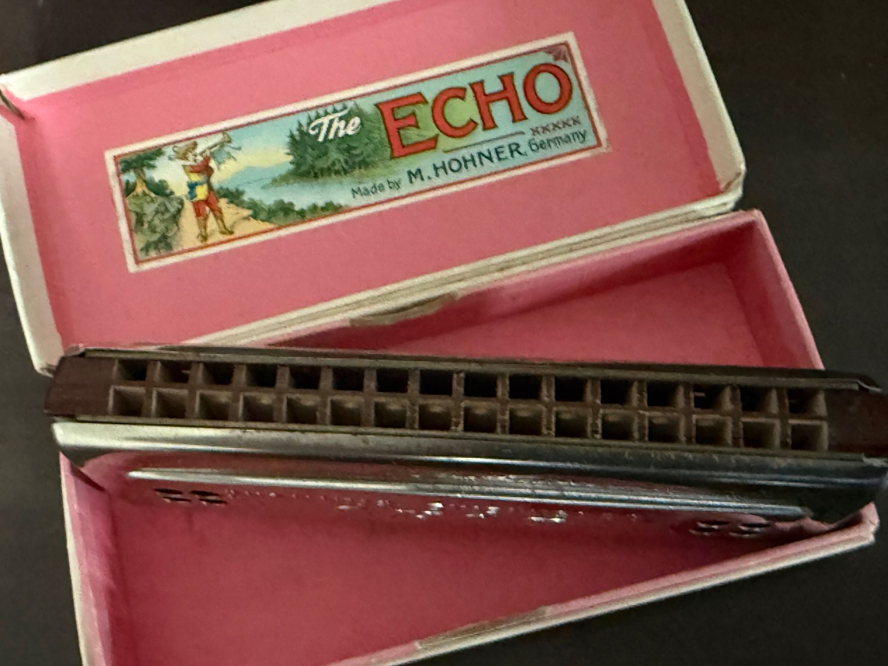 Hohner Strumenti musicali: 2er Set M. Hohner Mundharmonika Chromatica, Echo Vintage – Usato da Hellbühl venduto da Rodgers67 3