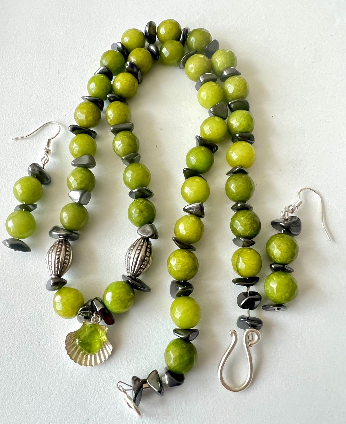 Sonstiger Schmuck: Edelstein Set Nephrit Jade & Peridot – Silber 925 Unikat – Neu (gemäss Beschreibung) aus Ruswil von artbyhand 5