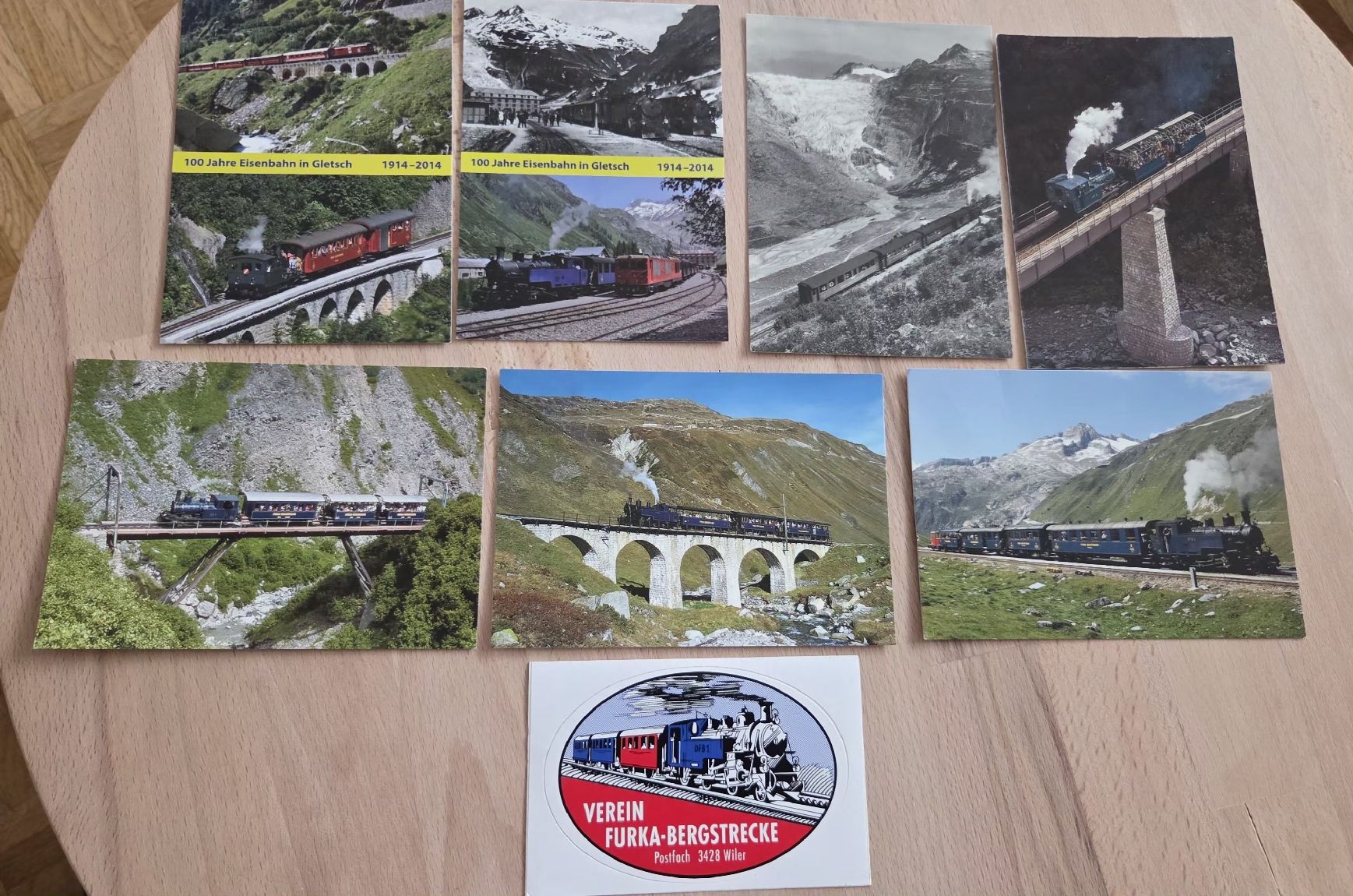 Ansichtskarten: Postkarten Furka Dampfbahn – Gebraucht aus Muttenz von MIBLADA