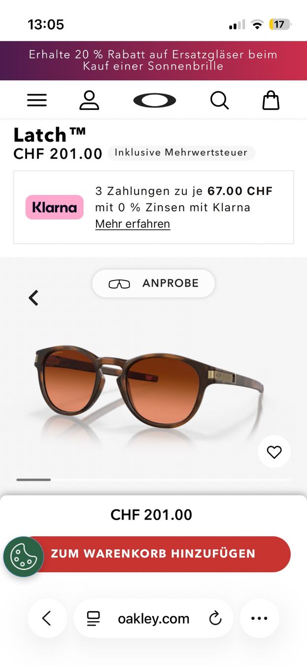 Oakley Lunettes & Verres: Oakley Latch Sonnenbrille – D'occasion à Zürich par vintage_for_you 7
