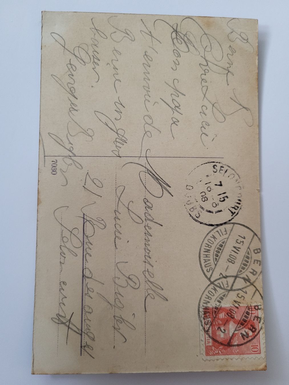 Cartoline postali: Ansichtskarte Bären Brunnen mit Stempel 15.VIII.08 Bern RN – Usato da nunningen venduto da mic_88k2 1