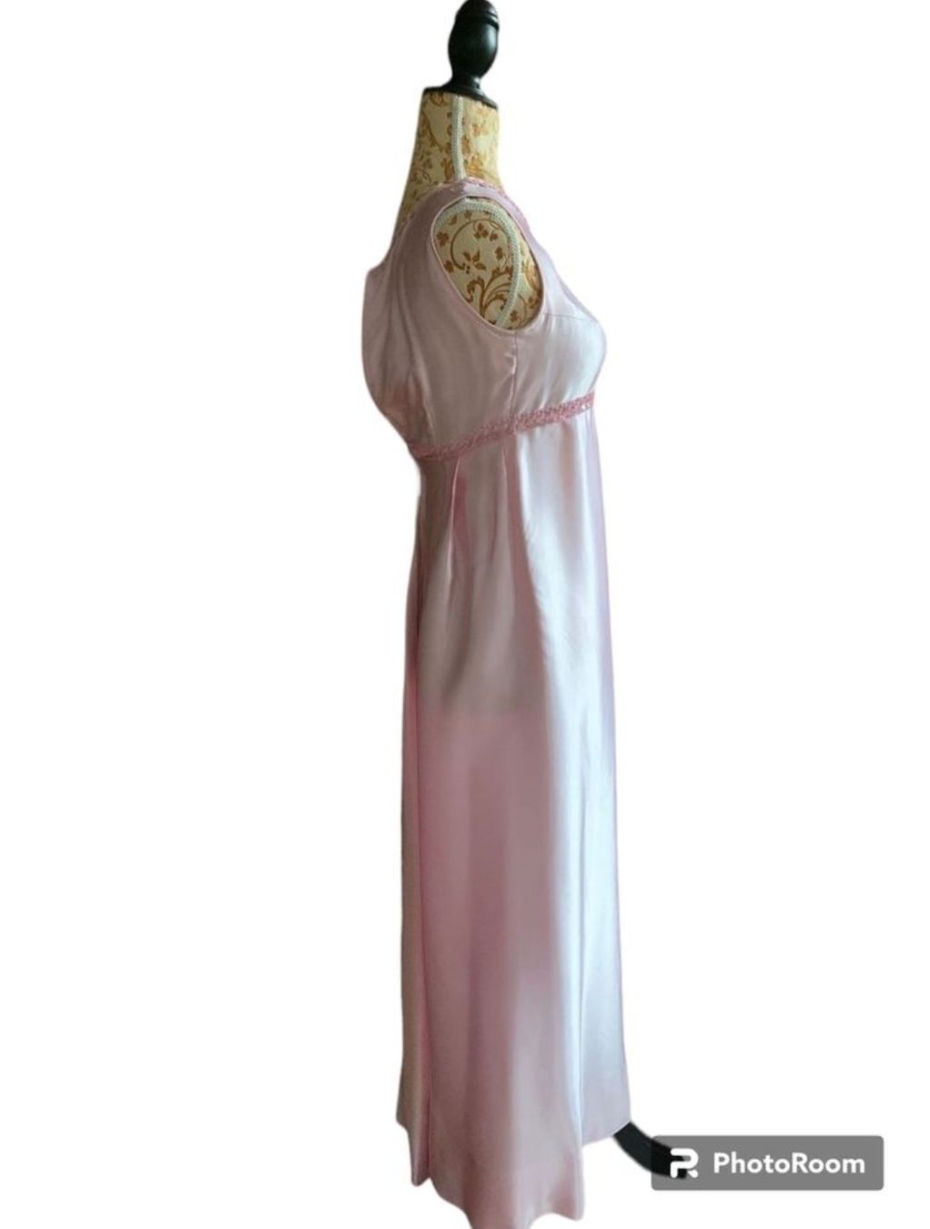 Kleider: VINTAGE Rosè Satin Maxi-/Abendkleid Gr.36 – Neu (gemäss Beschreibung) aus Champlan von acr_kkd5 3