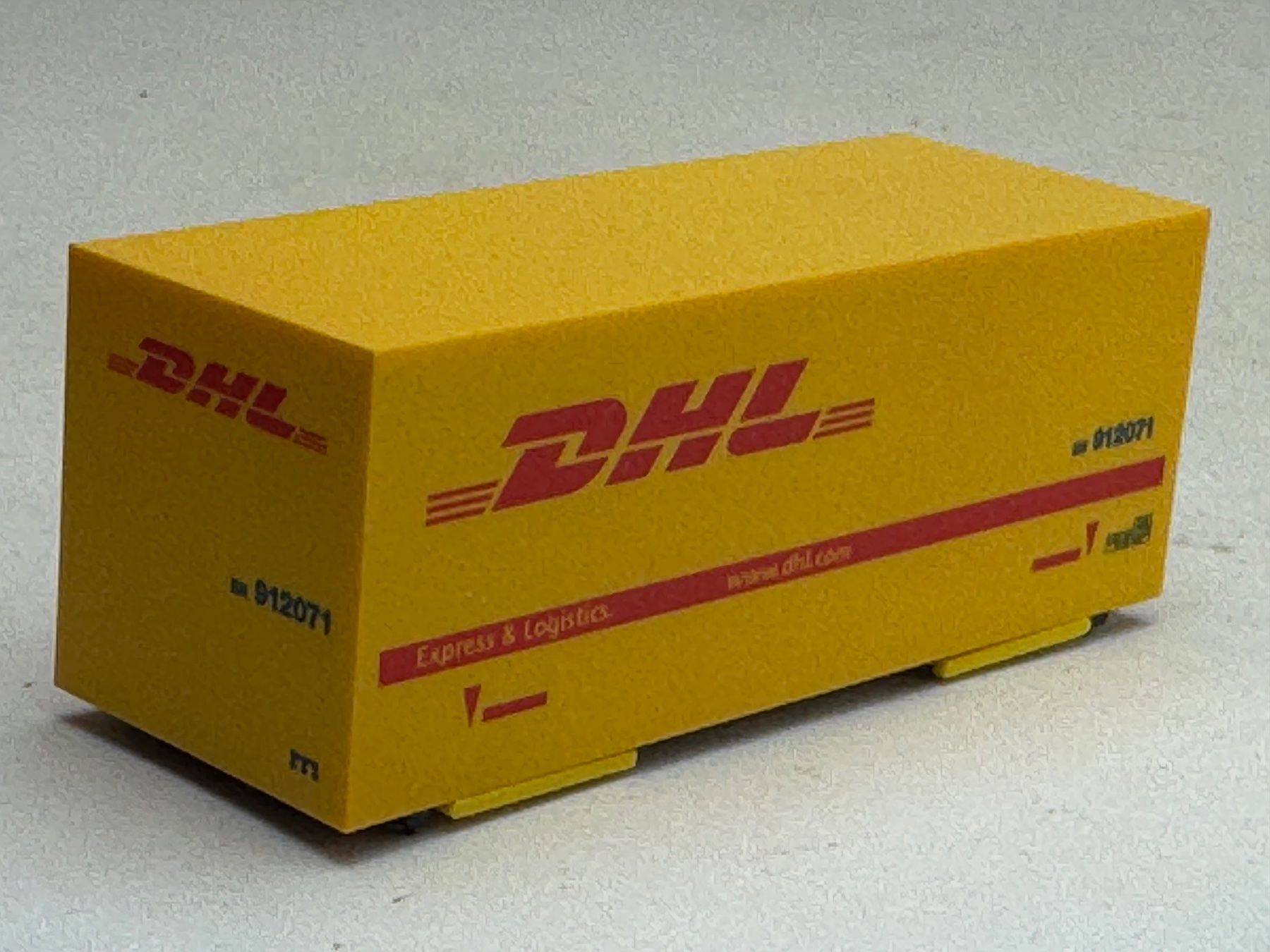 Herpa Modellini d'auto: AU- Herpa DHL Wechselpritsche – Usato da Elm venduto da Wikmtz 1