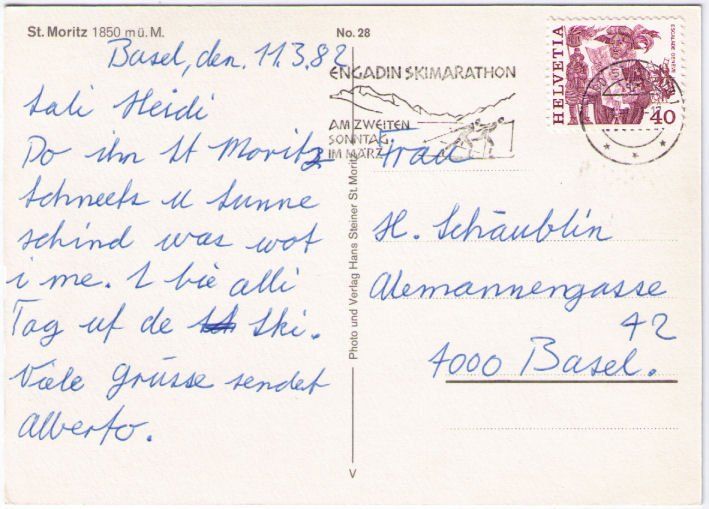 Cartes postales: St. Moritz – D'occasion à Binningen par Mountainrider 1