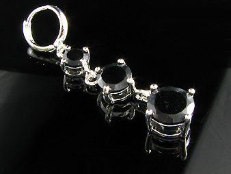 Orecchini pendenti & Orecchini a lobo: Black Saphir CZ / JOS-0067 – Nuovo (secondo la descrizione) da Ittigen venduto da Oner 2
