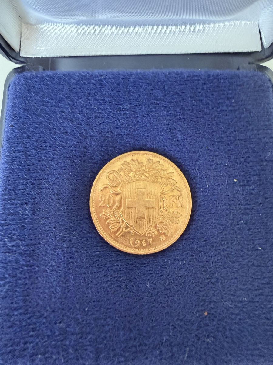 Tutti le monete: Gold Vreneli 20 Franken 1947 – Nuovo (secondo la descrizione) da Mellingen venduto da arf_5656