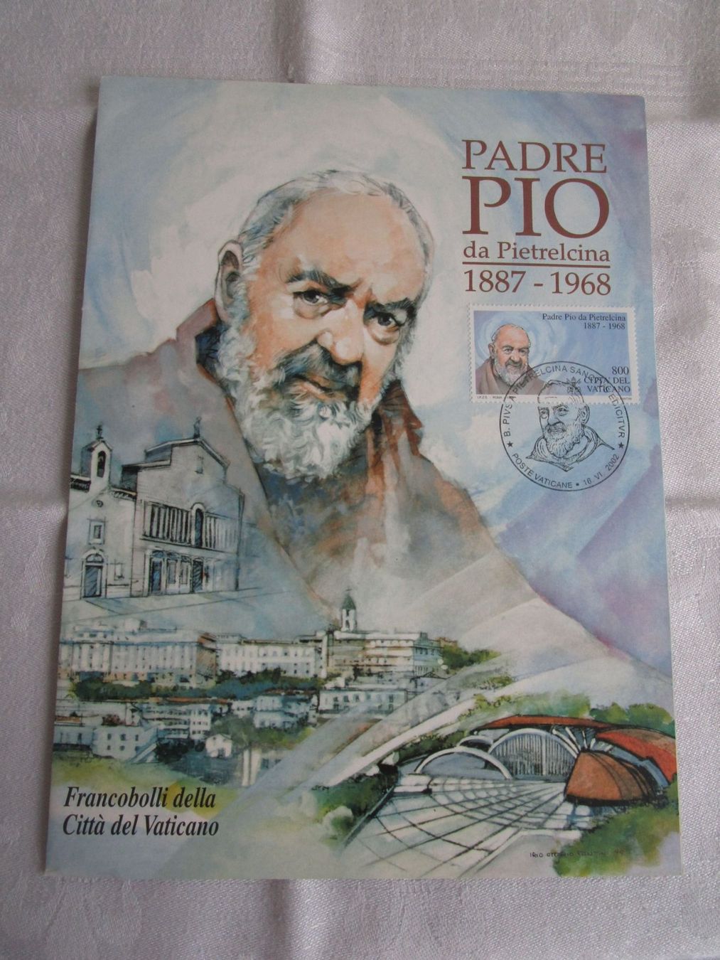Tutti i francobolli: Padre Pio Markenheft, Vatican, 1999 – Usato da Binningen venduto da tempipassati