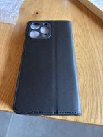 Schwarze Leder Handyhülle für iPhone 14 Pro Ma - Top Zustand