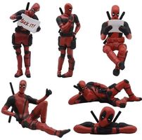 DEADPOOL 6er-SET Figuren Fanartikel Film MARVEL Superheld