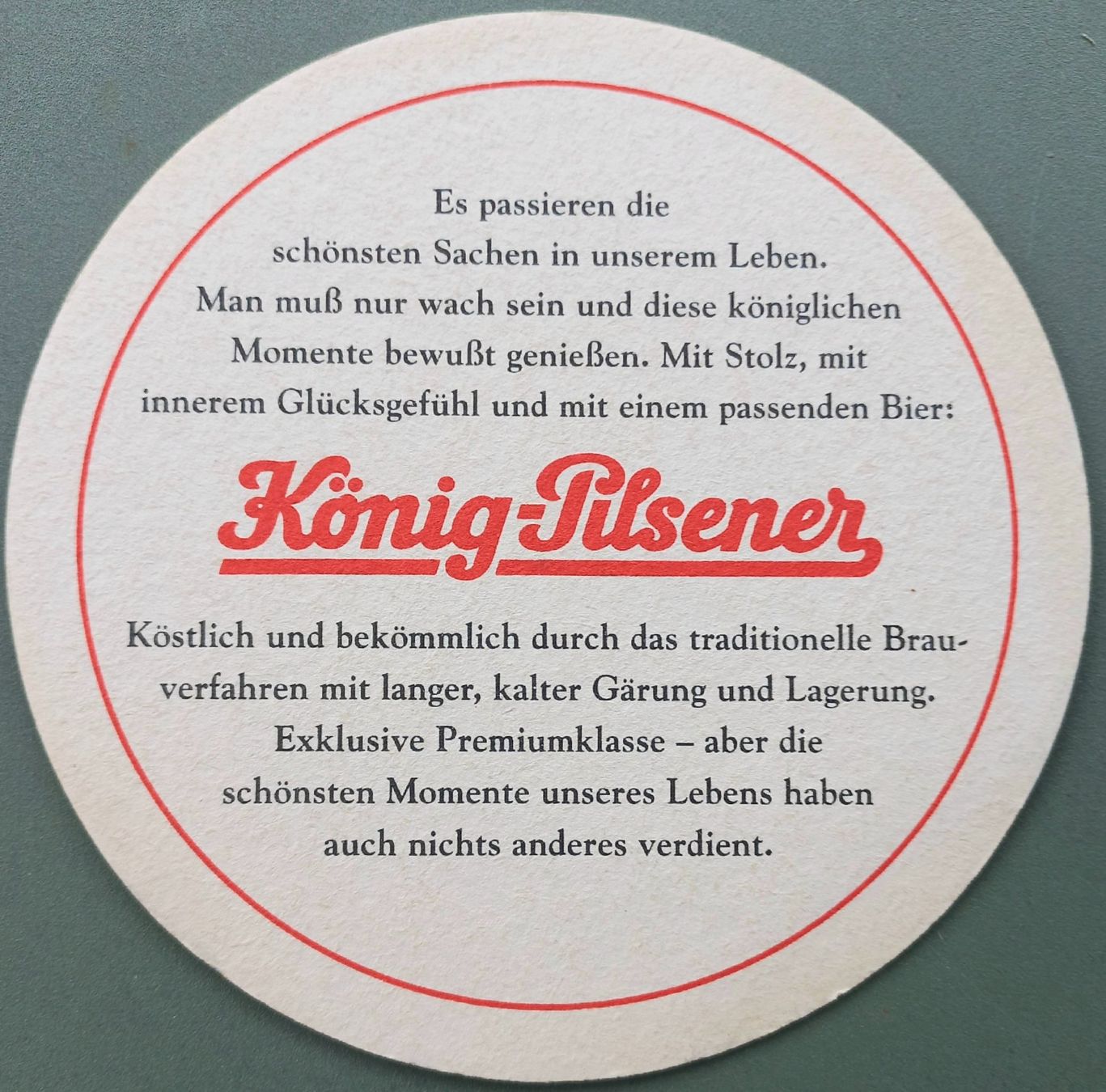 Sottobicchieri: Bierdeckel - König-Pilsner - D – Usato da Niederuzwil venduto da lubimaja 1