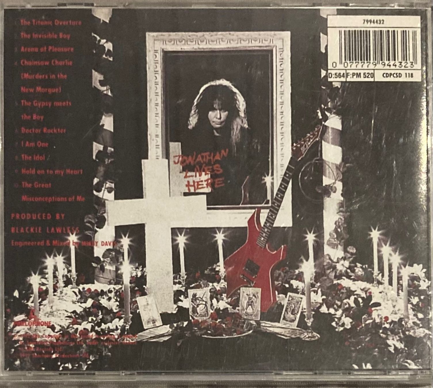 CD: W.A.S.P. - THE CRIMSON IDOL – Usato da Poliez-Pittet venduto da Newtown-Records 1