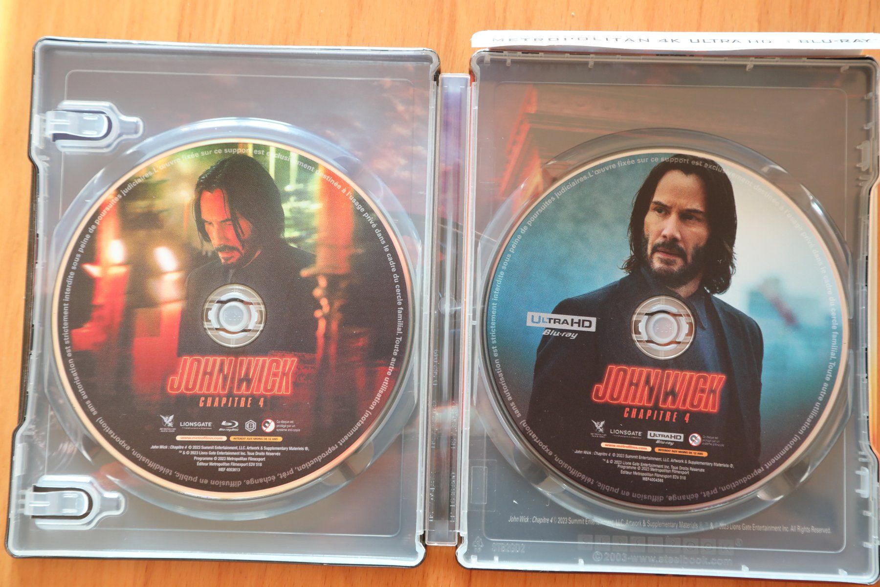 Tous les DVDs: 4K UHD Blu-ray JOHN WICK Chapitre 4 – D'occasion à Porrentruy par tupatup 2