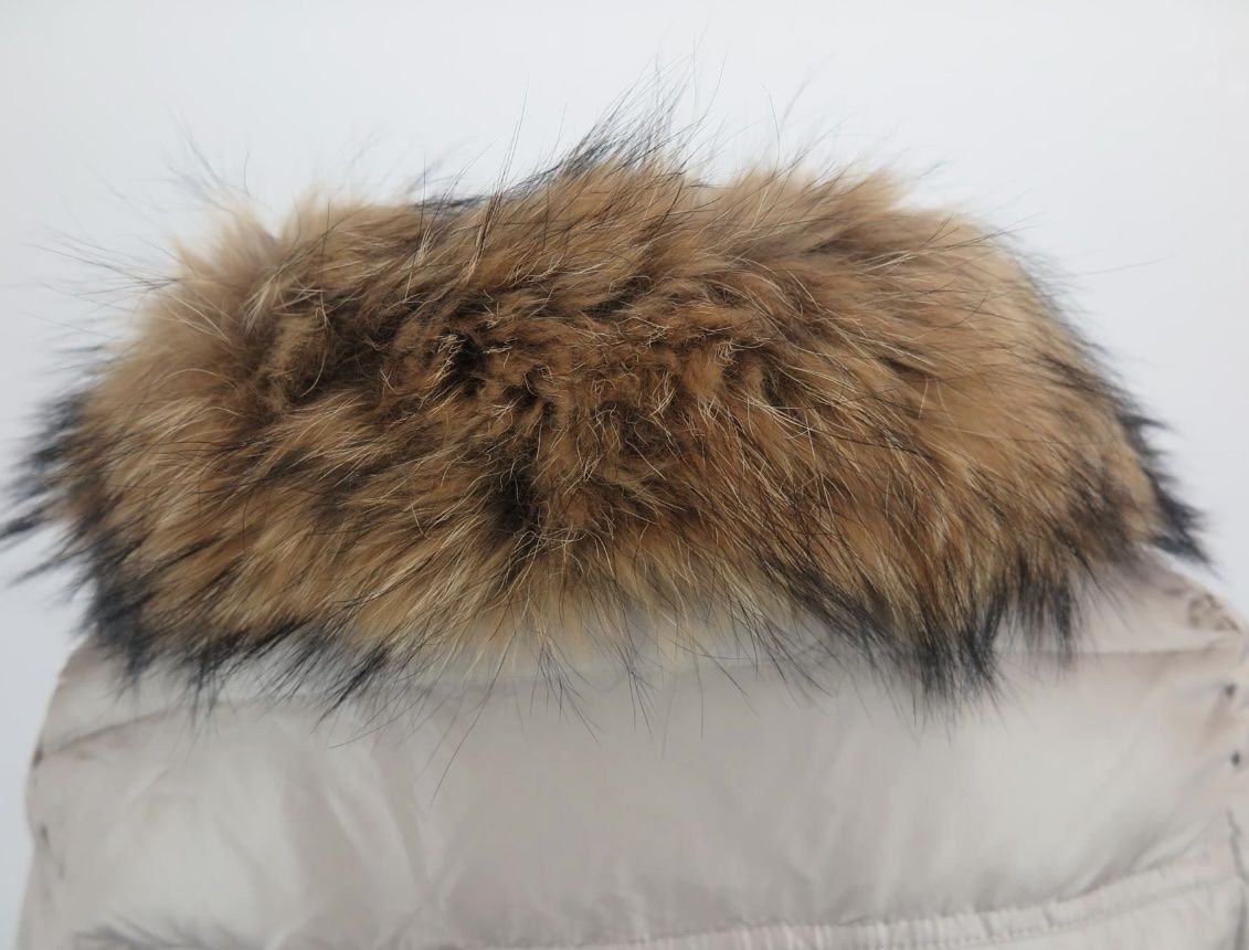 Kookai Cappotti: KOOKAI Stepmantel Beige mit Pelzbesatz – Usato da Watt venduto da Stellina811 7
