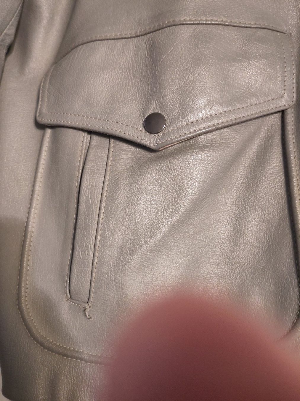 Jacken: Fliegerjacke /Pilotenjacke / Oldtimerjacke / echt Leder grau – Gebraucht aus Weesen von Roge2 7
