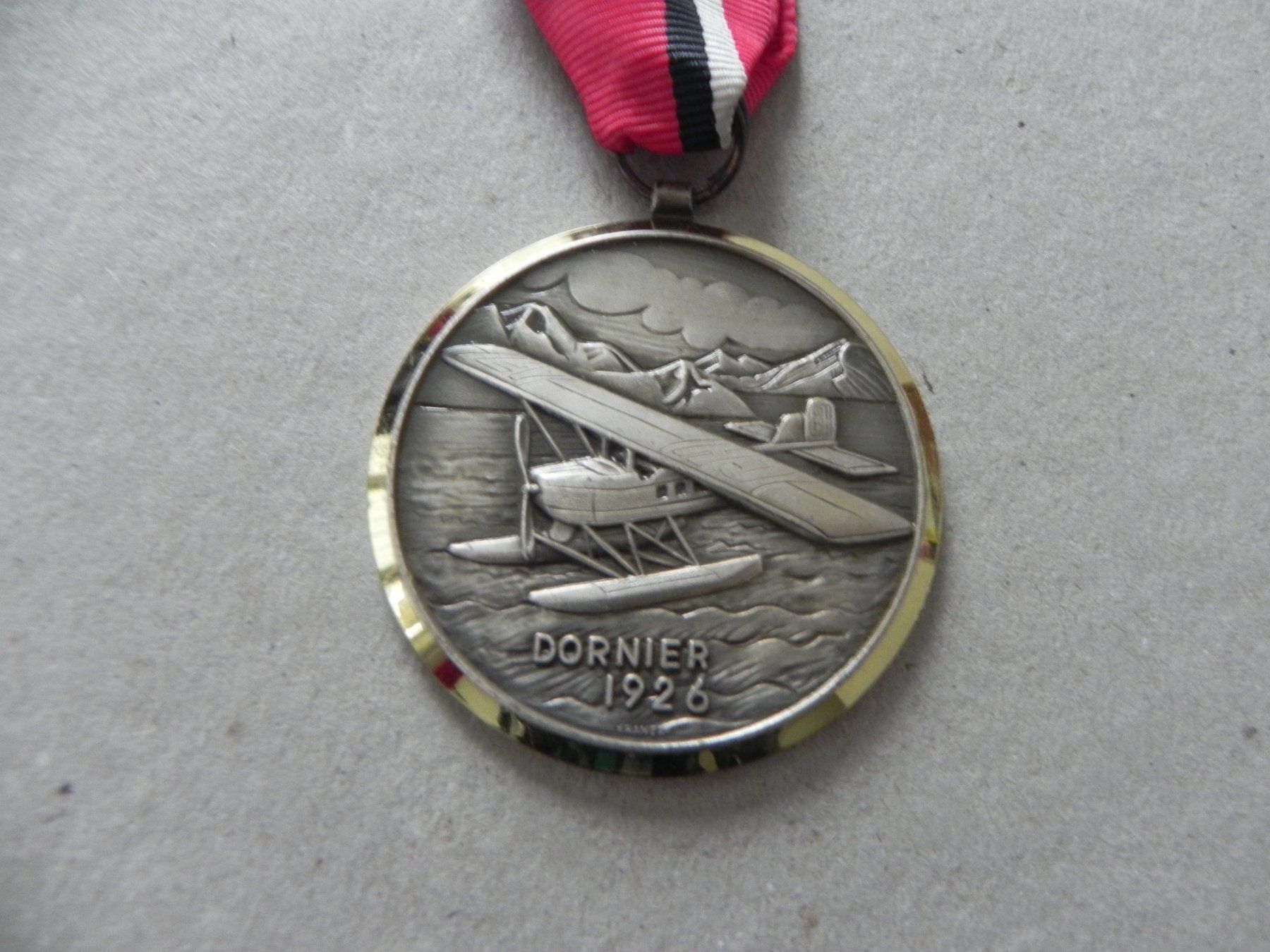 Medaglie: Medaille Schweiz Flugzeug Dornier 1926 – Usato da Siebnen venduto da krimsie