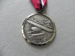Medaille Schweiz Flugzeug Dornier 1926