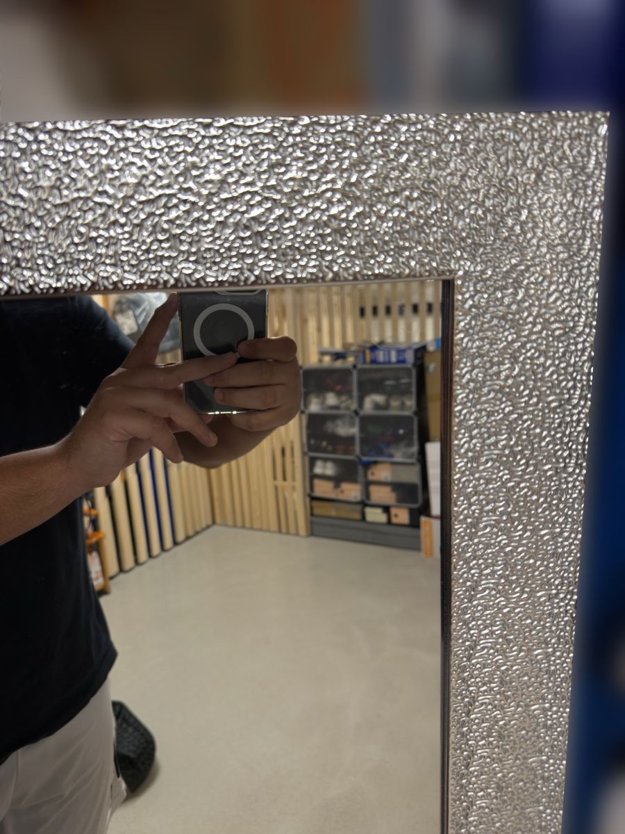Miroirs: Dekorativer Spiegel mit silbernem Rahmen – Neuf (Voir description) à Neuenhof par cva_7c8y 2