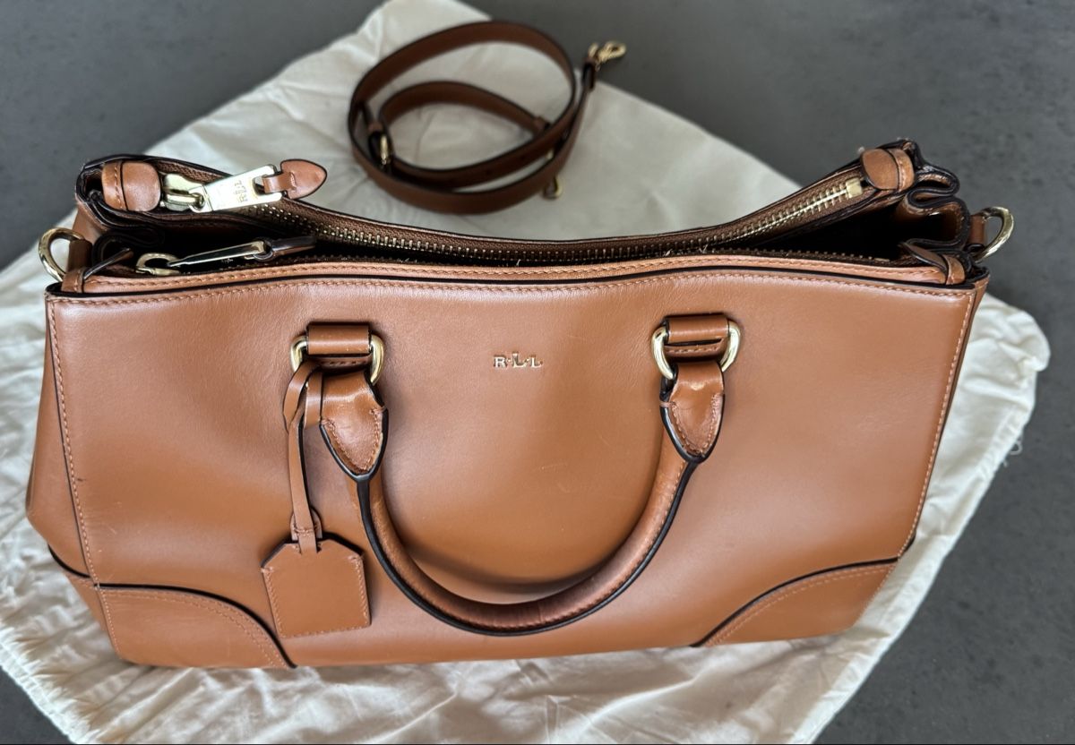 Ralph Lauren Borse da donna: Ralph Lauren Handtasche  Cognacfarbig – Usato da Oberrieden venduto da Bergsteiger67 2