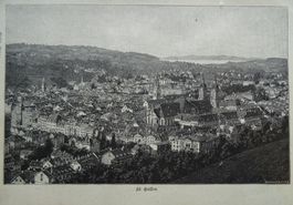 St. Gallen  Xylographie von 1907