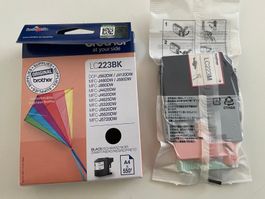 Brother LC223 Tintenpatronen, original, schwarz u. rot