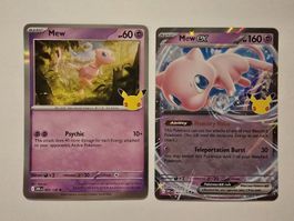 Mew + Mew ex 065/128 066/128 – 30th Celebration EN🇬🇧