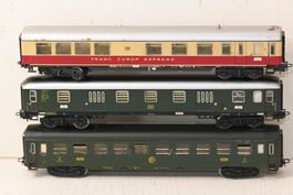 Personenwagen Blech Märklin HO/AC , 3 Stück gebraucht