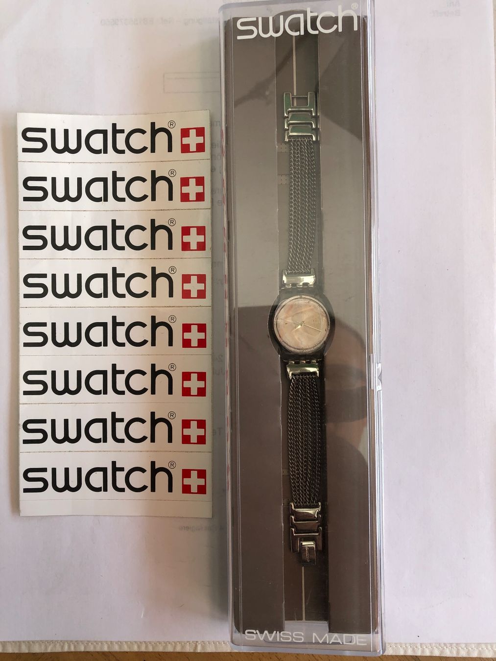 Swatch Uhren: SWATCH LADY WRISTED CHAIN von 2000 – Neu und originalverpackt aus Biel/Bienne von winnertaco