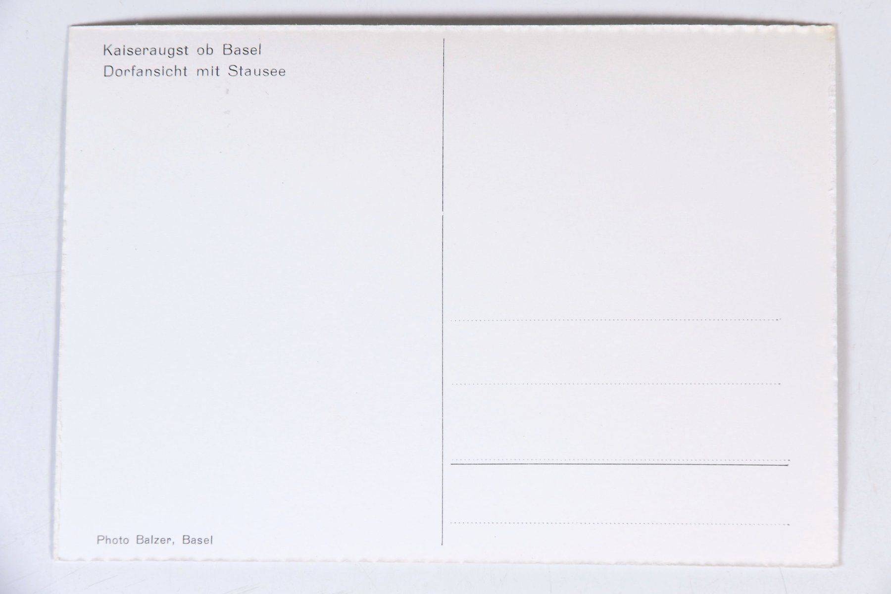 Cartoline postali: Kaiseraugst - Doefansicht mit Stausee – Usato da Hettlingen venduto da Scholi99 1