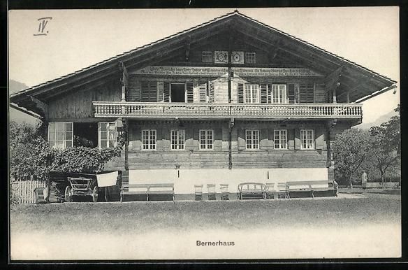 Cartoline postali: AK Interlaken, Bernerhaus – Usato da Berlin venduto da bartko-reher