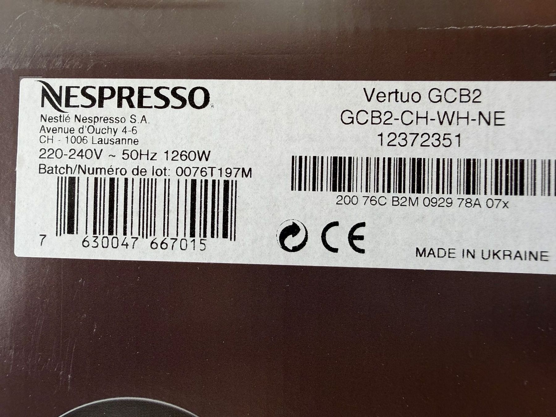 Nespresso Macchine per caffè & Macchine per espresso: Nespresso Vertuo Plus Kapselkaffeemaschine, weiss – Usato da Titterten venduto da Steven523 3