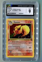 CGC Mint 9 Flamara Holo 3/64 Dschungel 1.Edition Deutsch