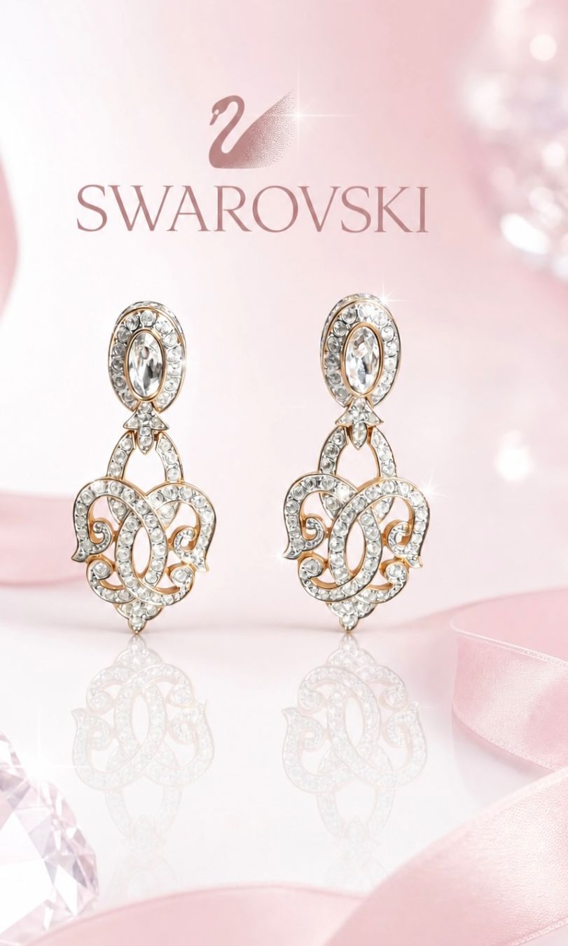 Swarovski Ohrringe & -stecker: Swarovski, Ohrclips, 18k vergoldet, original, Neu, Box – Neu (gemäss Beschreibung) aus Kirchleerau von Piroska05