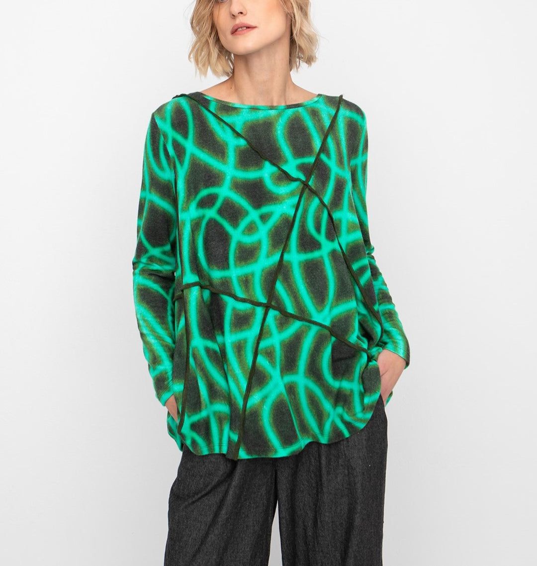 Maglioni & Felpe: Pull évasé OZAI N KU, taille S, imprimé vert – Nuovo e nell'imballaggio originale da Morges venduto da sandy069 6