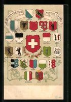 Zürich, Schweizer Wappen, Bern, Luzern,