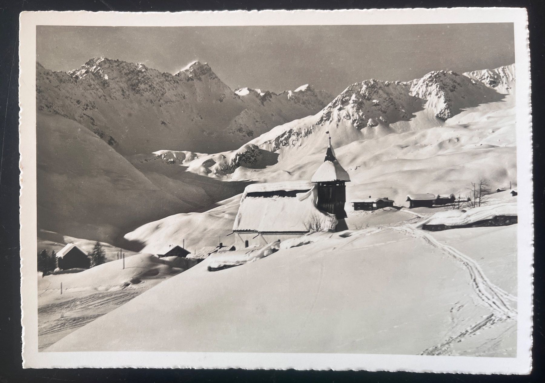 Cartoline postali: AK Arosa Bergkirchli – Usato da Biberist venduto da Edelfloh