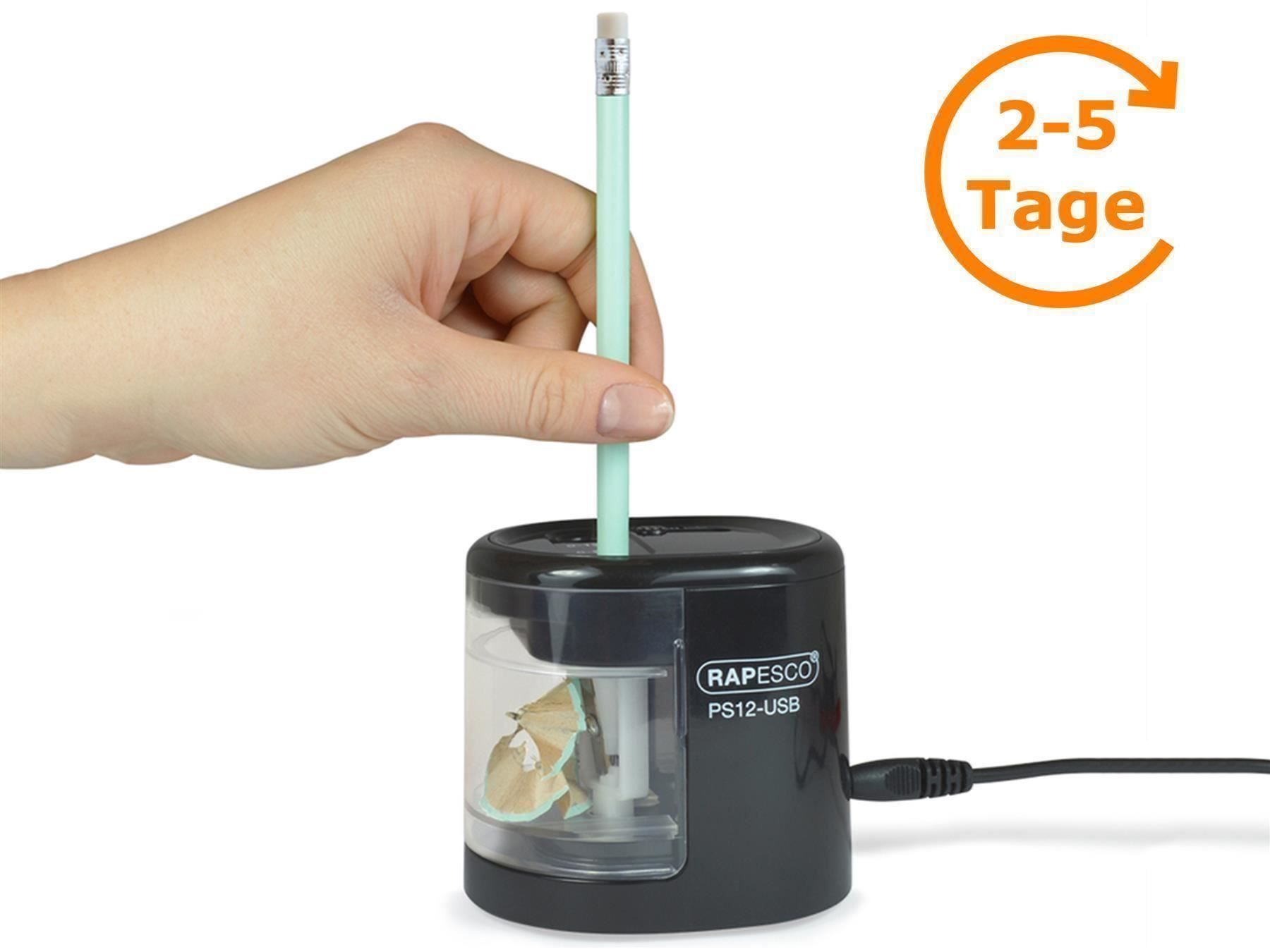 Temperini: Elektrischer Doppel-Spitzer, USB schwarz – Nuovo e nell'imballaggio originale da St. Gallen venduto da cointec