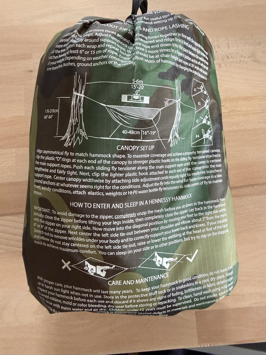 Hennessy Hammock Hängematten: Hamac Hennessy Hammock Scout asymmetrical Zip – Neu und originalverpackt aus Fontainemelon von jcharpilloz8 1